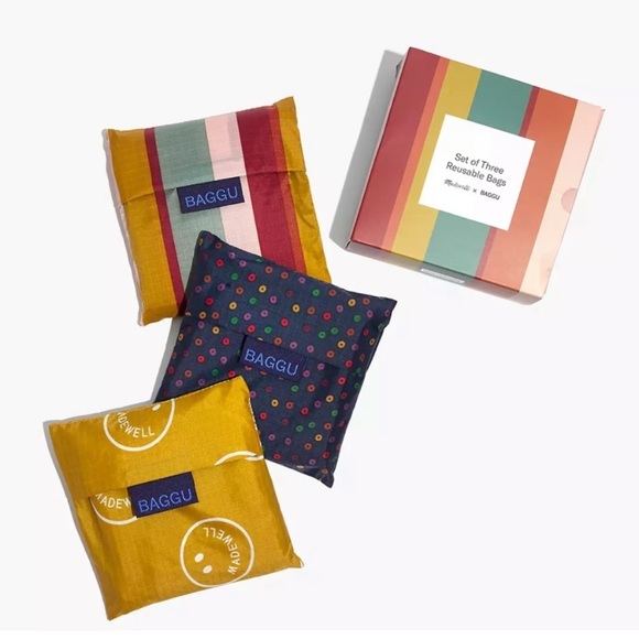 Madewell Accessories - NWT Madewell x Baggu Set of 3 Reusable Bags